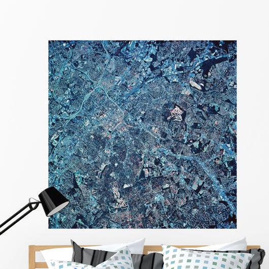 Satellite Charlotte North Carolina Wall Decal