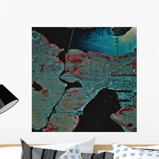 Satellite Seattle Washington Wall Decal