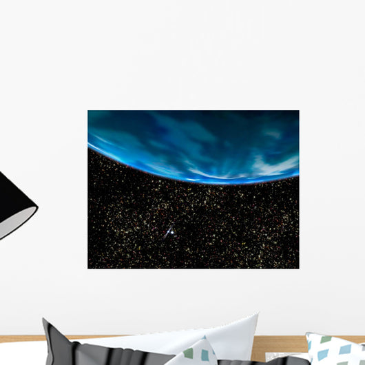 Illustration Earth's Horizon Wall Decal
