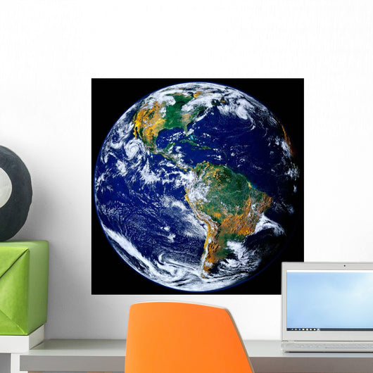 Full Earth Showing Americas Wall Decal