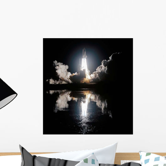 Space Shuttle Endeavour Liftoff Wall Decal Design 1