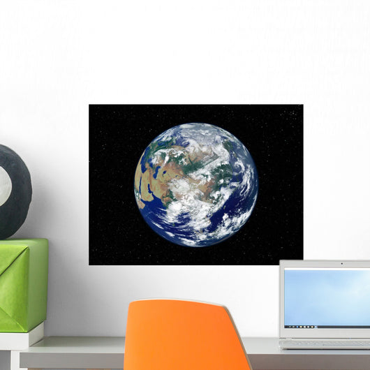 Fully Lit Earth Centered Wall Decal Design 1