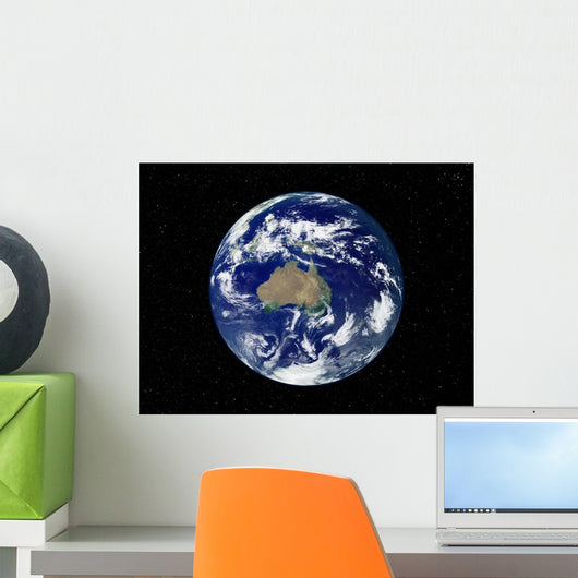 Fully Lit Earth Centered Wall Decal Design 2