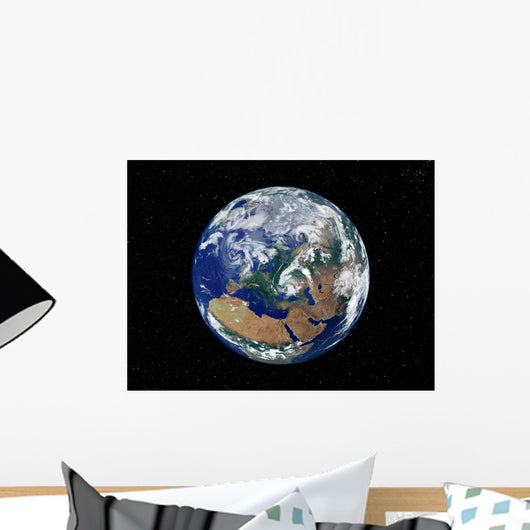 Fully Lit Earth Centered Wall Decal Design 3