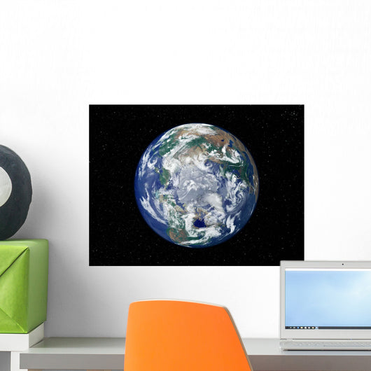 Fully Lit Earth Centered Wall Decal Design 5
