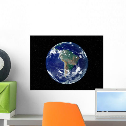 Fully Lit Earth Centered Wall Decal Design 6