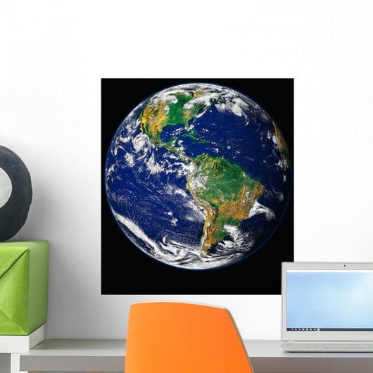 Full Earth Showing Western Wall Decal
