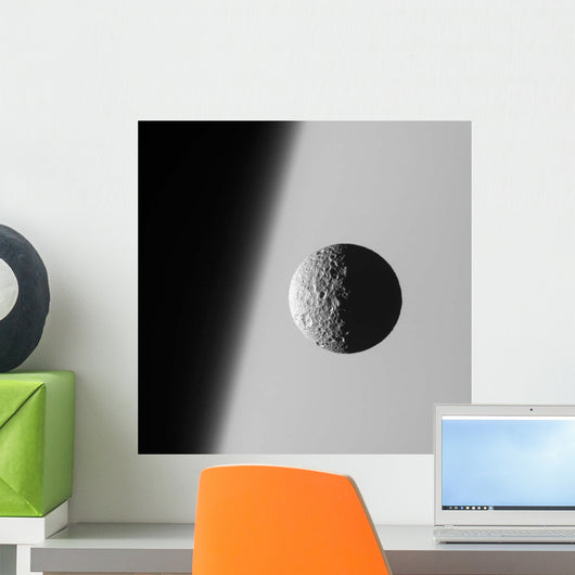 Saturn's Moon Mimas Wall Decal