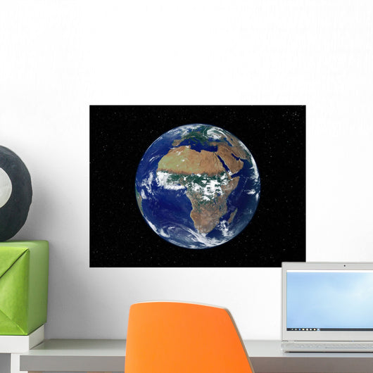 Full Earth Showing Africa Wall Decal Design 2