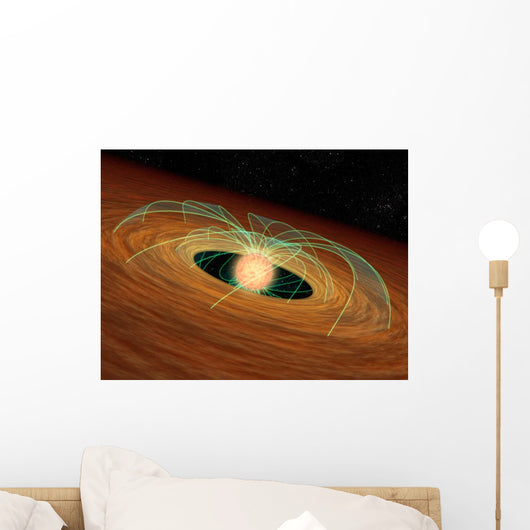 Dusty Planet-forming Disk Orbit Wall Decal