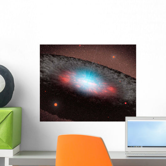 Supermassive Black Hole Center Wall Decal Design 1