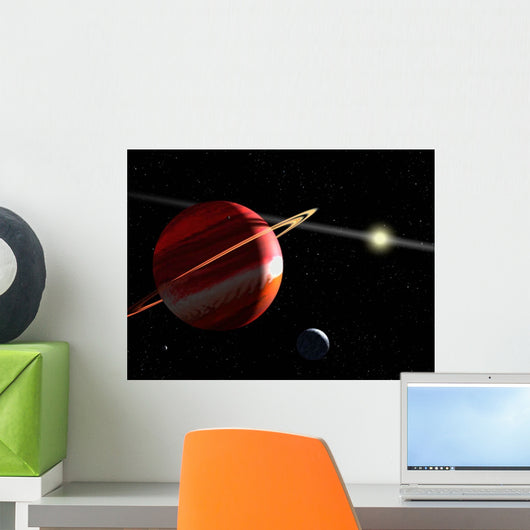 Jupiter-mass Planet Orbiting Nearby Wall Decal