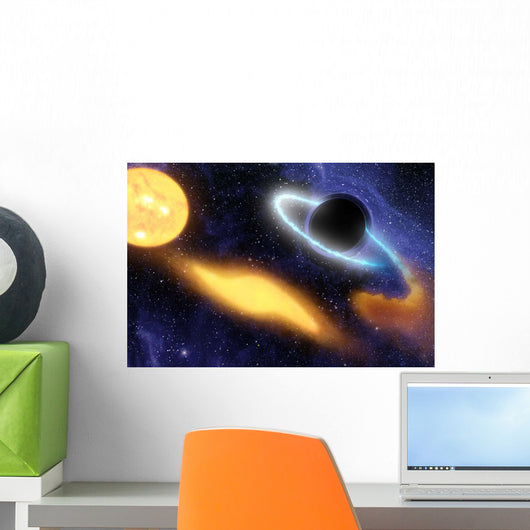 Supermassive Black Hole Center Wall Decal Design 2