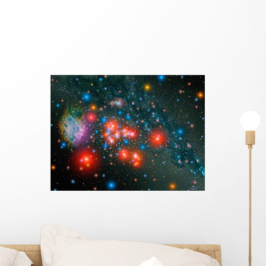 Red Super Giant Cluster Wall Decal