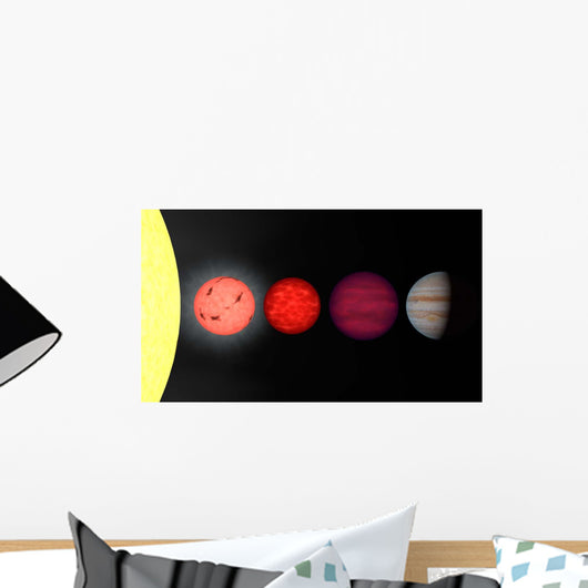 Artist's Rendition Comparing Brown Wall Decal Design 1