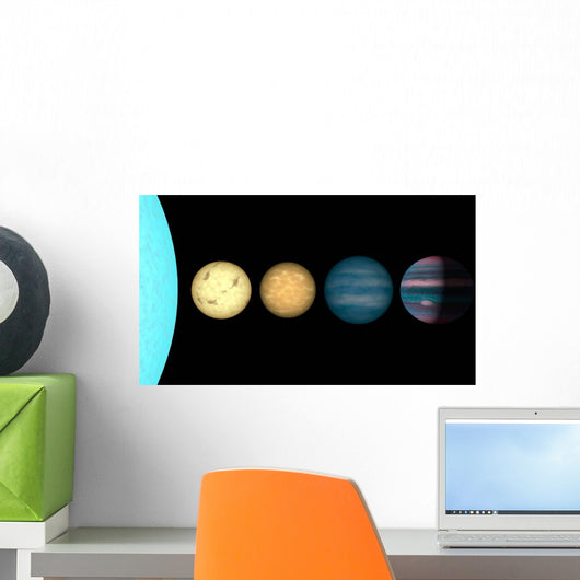 Artist's Rendition Comparing Brown Wall Decal Design 2