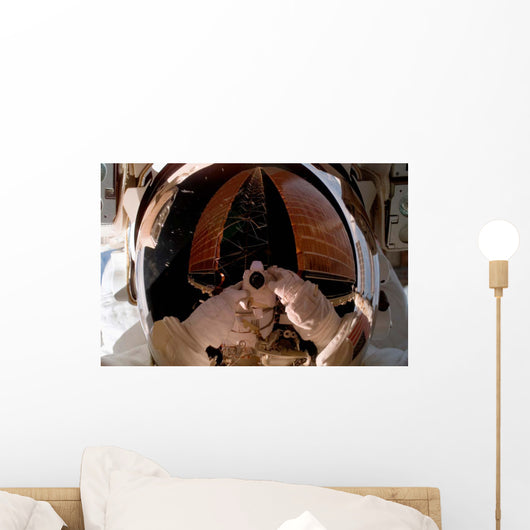 Astronaut Uses Digital Still Wall Decal Design 2