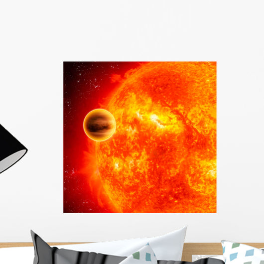 Gas-giant Exoplanet Transiting across Wall Decal