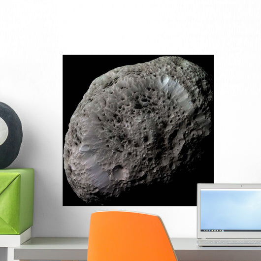 False-color Saturn's Moon Hyperion Wall Decal