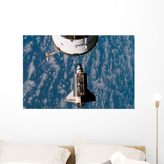Space Shuttle Atlantis Approaching Wall Decal