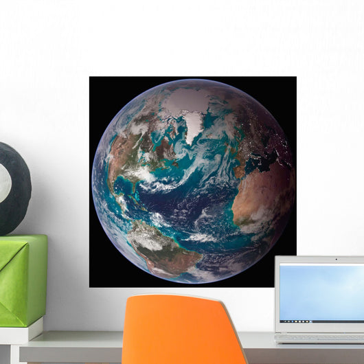 Full Earth Showing Global Wall Decal Design 2