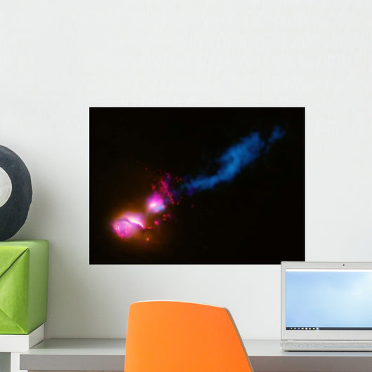 Powerful Jet from Supermassive Wall Decal