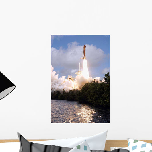Space Shuttle Discovery Launch Wall Decal Design 1