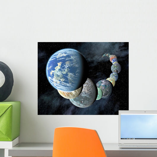 Rocky Terrestrial Worlds Wall Decal