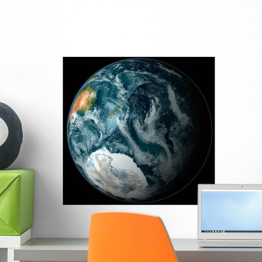 Full Earth Highlighting Antarctica Wall Decal