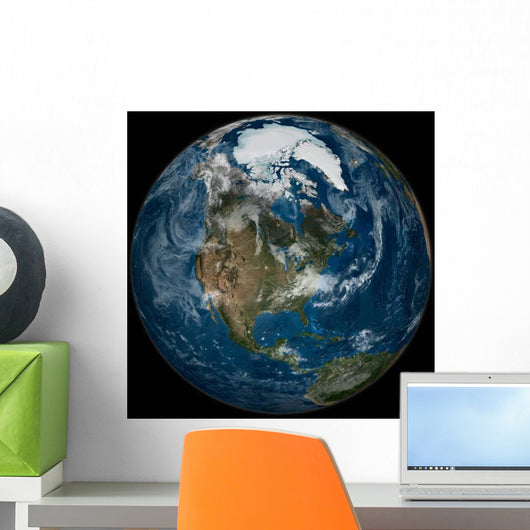 Earth with Full Arctic Wall Decal