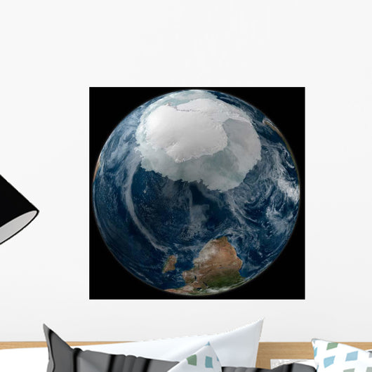 Earth with Full Antarctic Wall Decal