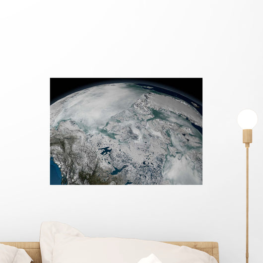 Sea Ice above North Wall Decal
