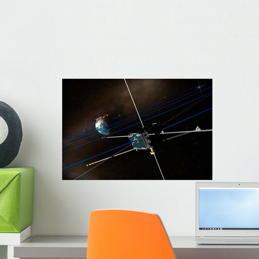 Five Themis Spacecraft Orbit Wall Decal
