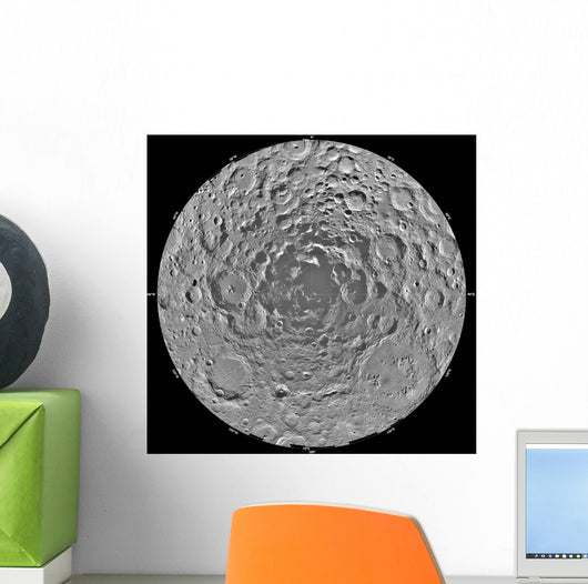 Lunar Mosaic South Polar Wall Decal