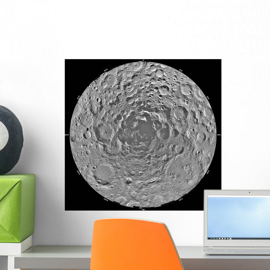 Lunar Mosaic South Polar Wall Decal