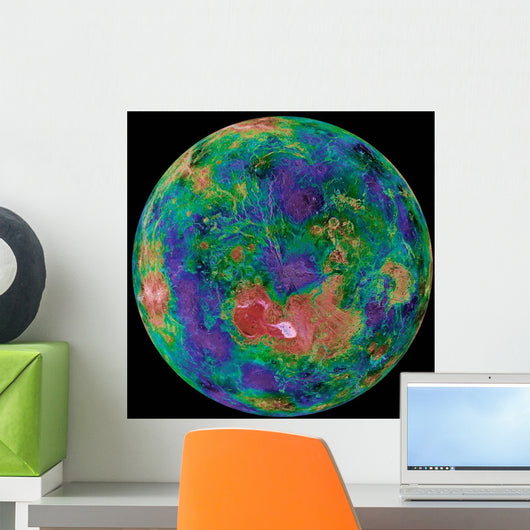 Venus Centered North Pole Wall Decal