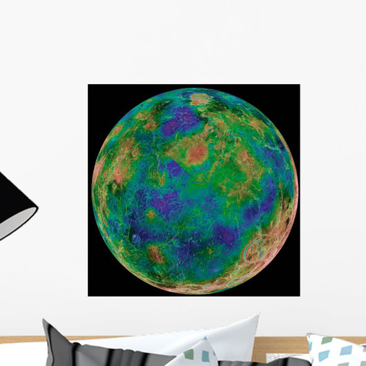 Venus Centered South Pole Wall Decal