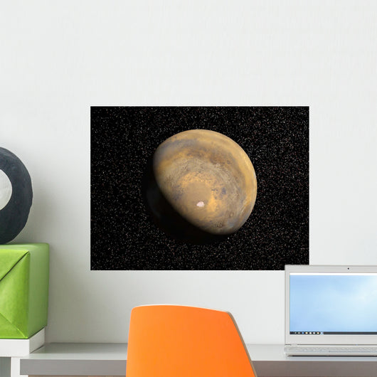 Global Mars Wall Decal