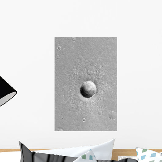 Martian Meteor Crater Mars Wall Decal