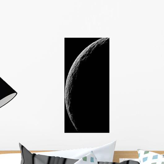 Saturn's Moon Tethys Wall Decal Design 1