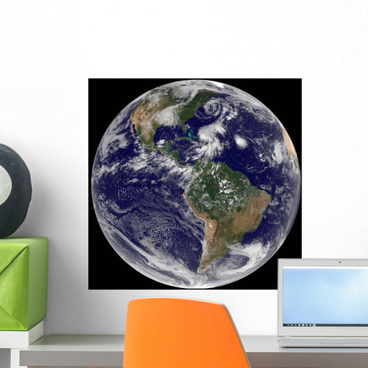 Full Earth and Four Wall Decal