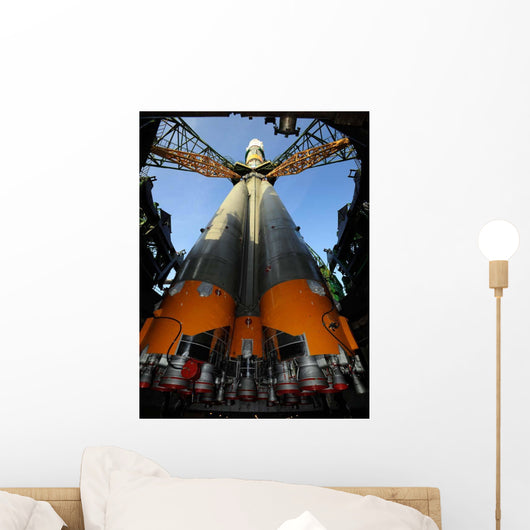 Soyuz Tma-13 Spacecraft Arrives Wall Decal Design 2