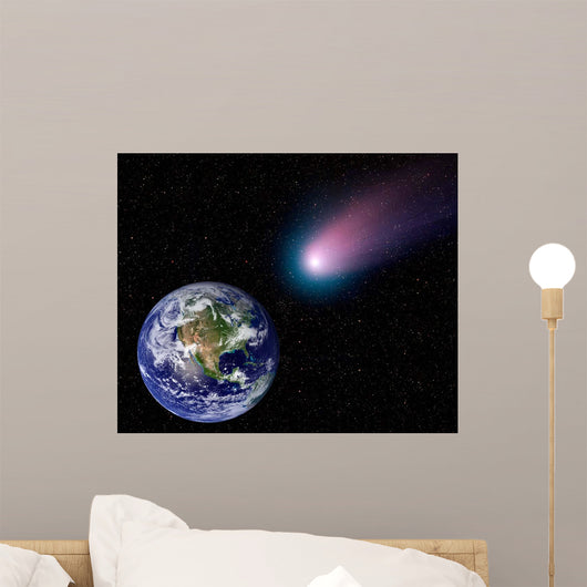 Digital Composite Comet Heading Wall Decal
