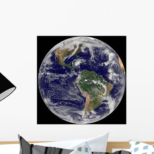 Full Earth Showing Hurricane Wall Decal