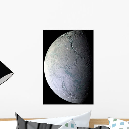 Saturn's Moon Enceladus Wall Decal Design 1