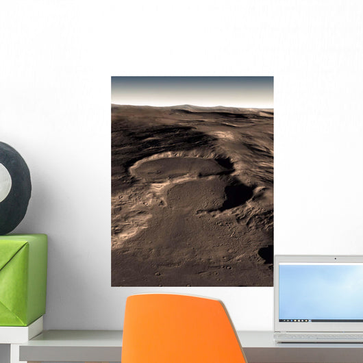 Three Craters Eastern Hellas Wall Decal