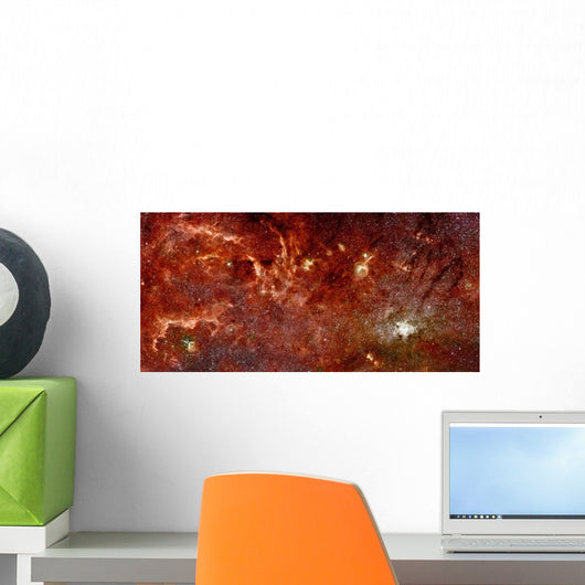 Infrared Image Center Milky Wall Decal