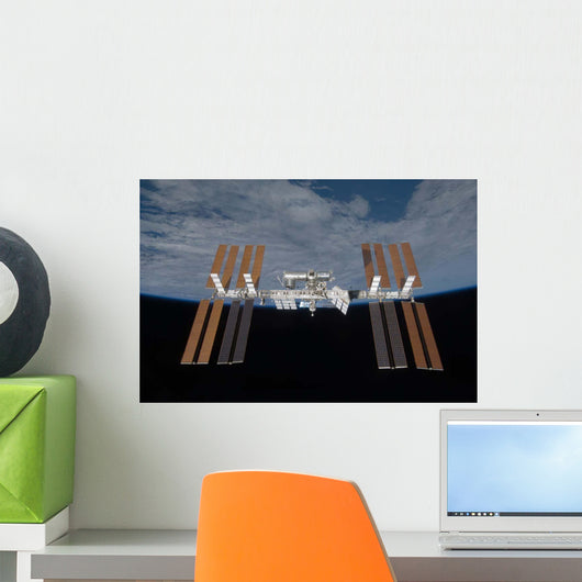 International Space Station Backdropped Wall Decal Design 26