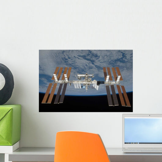 International Space Station Backdropped Wall Decal Design 25