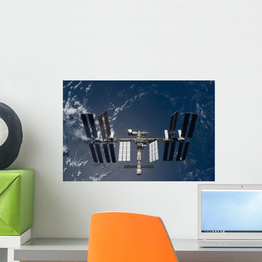 International Space Station Backdropped Wall Decal Design 22